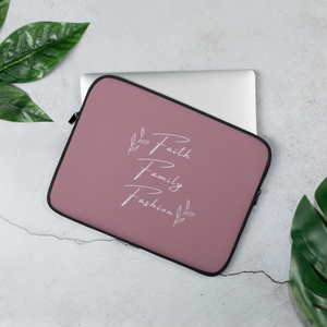 Faith Family Fashion Laptop Sleeve (MAUVE)