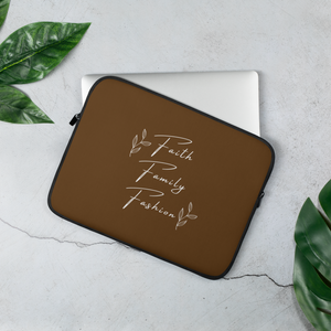 Faith Family Fashion Laptop Sleeve (CHOCOLATE)