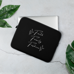 Faith Family Fashion Laptop Sleeve (BLACK)