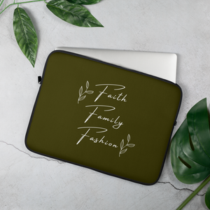 Faith Family Fashion Laptop Sleeve (OLIVE)