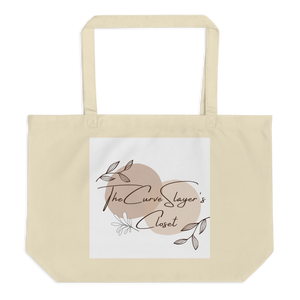 TheCurveSlayer's Large Organic Tote Bag