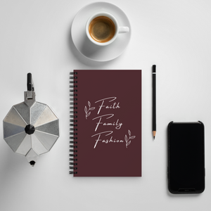 Faith Family Fashion Spiral Notebook